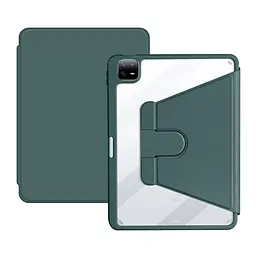 Чохол TPUCristal Pen holder 360 для Xiaomi Pad 6 / 6 Pro 11 2023 Темно-зелений - мініатюра 2