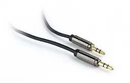 Аудіо-кабель 3,5mm/3,5mm (пальчик-пальчик) Cablexpert (CCAP-444-0.75M), 0.75m Black (о)