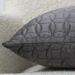 Наволочка декоративна ТЕП Velour Мозаїка 45х45 см сірий (2-05175_36297) - мініатюра 6
