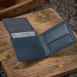 Чоловіче портмоне Tony Perotti з натуральної шкіри Cortina 5057 (90113) Синє - мініатюра 2