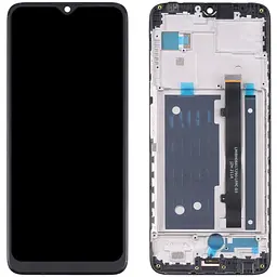 Дисплей ZTE Blade V30 Vita чорний, оригінал PRC, з рамкою