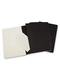 Записник Moleskine Cahier середній, Нелінований Чорний (QP318) - мініатюра 4