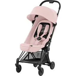 Прогулянкова коляска Cybex Coya Matt Black Peach Pink (522004345) - мініатюра 2