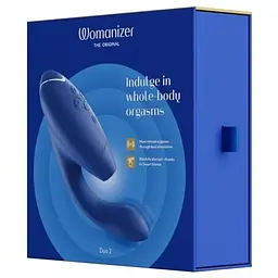 Вакуумний кліторальний стимулятор Womanizer Duo 2 Blueberry - мініатюра 9