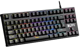 Провідна клавіатура Defender Blitz GK-240L EN Rainbow RGB-підсвічування та постачання - мініатюра 2