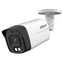 HDCVI-відеокамера 2Mp Dahua DH-HAC-HFW1200TLMP-IL-A f=2.8mm, ІЧ+LED-підсвічування, з мікрофоном (99-00013750)