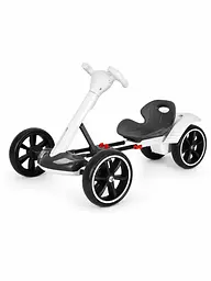 Дитячий електрокарт 390 Вт із пультом Bluetooth і музикою білий (49676095)