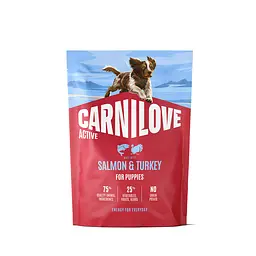 Сухий корм для цуценят Carnilove Active Salmon & Turkey Puppy суперпреміум лосось та індичка 1.5 кг