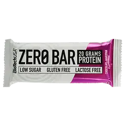 Набір батончик протеїнових BiotechUSA Zero Bar: Chocolate-Banana + Chocolate-Marzipan + Chocolate-Caramel + Cappuccino + Double chocolate 250 г (5 шт. х 50 г) - мініатюра 6
