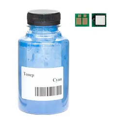 Тонер Canon 054H MF641/643/645, LBP-621/623, 70г 2.3K Cyan +chip AHK (3203747)
