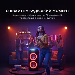 Портативна колонка Sharp Party Speaker PS-949 Black - мініатюра 9
