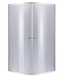 Набір Lidz Душова кабіна Latwa SC80x80.SAT.HIGH.GR напівкругла, скло тоноване 4 мм + Душовий піддон Kapielka ST80x80x41, з панеллю - мініатюра 2