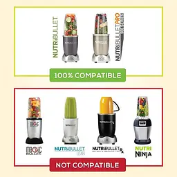 Пластиковий стакан для блендера-подрібнювача (харчовий екстрактор) NUTRIBULLET 600 Вт 900 Вт 680 мл - мініатюра 6