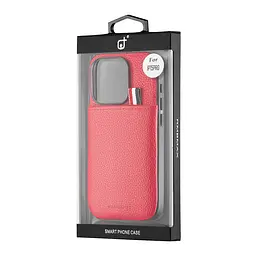 Чохол Jinduka Leather Pocket iPhone 15 Pro Red - мініатюра 2