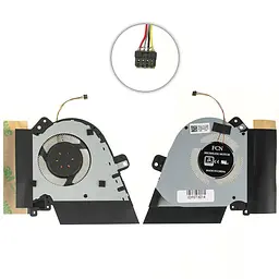 Вентилятор для ноутбука ASUS GA502DU (GPU FAN) GX502FU GU502DU GU505DU 5V!!! (13NR0210AM0901) (Кулер)