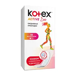 Щоденні прокладки Kotex Active Deo Extra Thin 48 шт. (5029053547886) - мініатюра 2