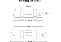 Автомобільний Відеореєстратор 70mai Rearview Dash Cam Wide Xiaomidrive D07 - мініатюра 2