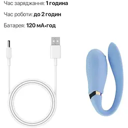 Смарт-вібратор для пар Zalo Fanfan Royal Blue - мініатюра 7