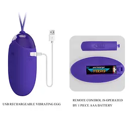 Віброяйце Pretty Love Berger-Youth Wireless Egg Blue - мініатюра 8