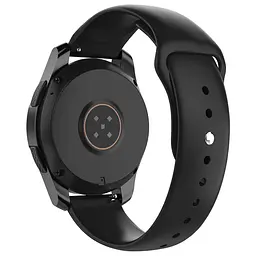 Силіконовий ремінець BeWatch 22мм для Xiaomi Amazfit Stratos 3 | GTR 47 | GTR 2 Чорний (1020301) - мініатюра 2