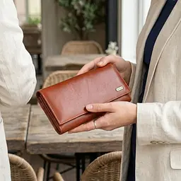 Жіноче портмоне з монетницею з натуральної шкіри Canpellini 21532 коричневе - мініатюра 2