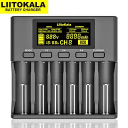 Зарядний пристрій Liitokala Lii-S6 (на 6 каналів) з блоком живлення і автоадаптером - мініатюра 2