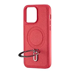 Чохол Jinduka Leather Ringo iPhone 14 Pro Max Red - мініатюра 4