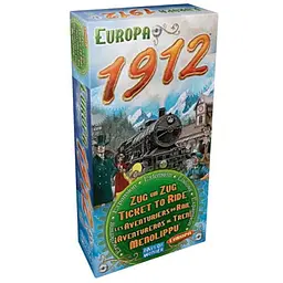 Настільна гра Days of Wonder Квиток на поїзд: Європа 1912 (Ticket to Ride - Europe 1912 Expansion - MULTI) (англ.) (DOW720111)