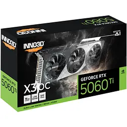 GeForce RTX5060 Ti Inno3D X3 OC, 16GB GDDR7, 128bit, PCI Express 5.0 - мініатюра 2