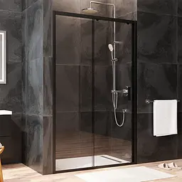 Душові двері AM.PM Gem 120x195 прозоре скло black matt W90UG-120-1S-195BT - мініатюра 3