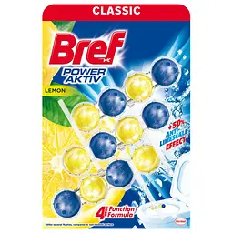 Туалетний блок Bref Сила Актив Лимон 3 х 50 г (9000100753463)