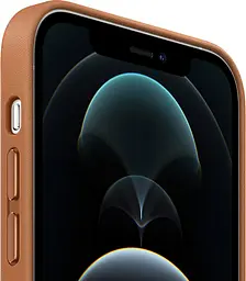 Чохол Leather Case with MagSafe для Apple iPhone 14 Pro Golden Brown AAA [76983] - мініатюра 3