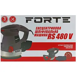 Шліфмашина ексцентрикова Forte RS 480 V 480 Вт (44593) - мініатюра 6