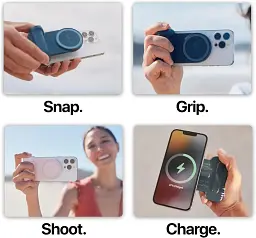 ShiftCam SnapGrip тримач камери для мобільного телефона з бездротовою кнопкою спуску затвора магнітне - мініатюра 4