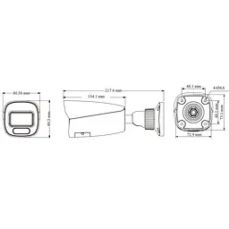 IP-відеокамера 4Mp TVT TD-9442C4(PE/WR2) Full Color f=2.8mm з мікрофоном (77-00441) - мініатюра 2