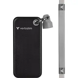 Зовнішній SSD накопичувач Verbatim Pocket 1TB Black/Gray (32190) [157792] - мініатюра 2