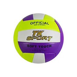 Мяч волейбольный TK Sport, мягкий PVC, 280–300 г, размер №5 (в ассортименте) C60966
