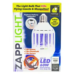 Світлодіодна лампа комах комах комах 2 в 1 ZAPPLIGHT LED LAMP UKC білий - мініатюра 13