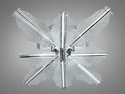 Стельова LED люстра хром 105W пульт димер - мініатюра 5