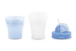 Чашка-непроливайка Nuvita з трубочкою, 200 мл, блакитний (NV1436Blue) - мініатюра 2