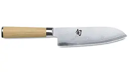 Кухонний ніж KAI Shun Classic White Сантоку 180 мм (DM-0702W) - Уцінка