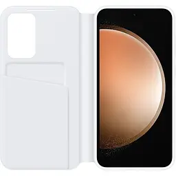 Оригінальний чохол-книжка Samsung для Galaxy S23 FE Clear View Smart Wallet Case EF-ZS711CWEGRU White - мініатюра 2