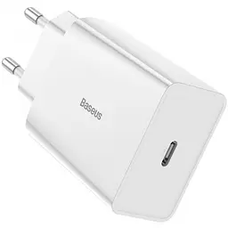 Мережевий зарядний пристрій Baseus Speed ​​Xiaomini 1Type-C QC Single PD3.0 18W 3A CCFS-X02 White