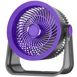 Портативний вентилятор S35 Built-in aromatherapy/mosquito repellent box 2400mAh Black / Purple