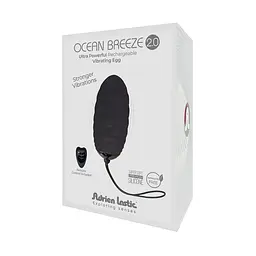 Вібростимулятор (віброяйце) Adrien Lastic Ocean Breeze 2.0 Black з пультом ДУ - мініатюра 4