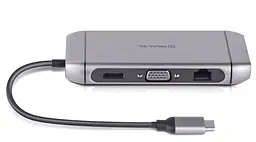 USB-Хаб Real-EL CQ-900 Space Grey UAH (EL123110003) - мініатюра 4