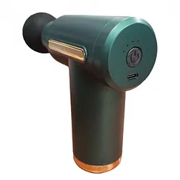 Масажер м'язовий ручний масажер пістолет на акумуляторі 4 насадки Fascial Gun - мініатюра 2