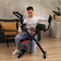 Велотренажер Hop-Sport HS-3030X Apeks X-Bike сірий - мініатюра 7
