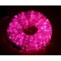 Зовнішня Герметична LED гірлянда Дюралайт "Duralight" 10 метрів Рожева Pink, 180 Ламп, 8 режимів