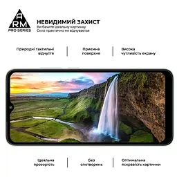 Захисне скло на Xiaomi Redmi A1/A1+ Poco C50 з олеофобним покриттям, Pro, повне проклеювання, антистатичний і пиловідштовхуючий шар, 9H, самоклеючеся, 2.5D, на весь екран, антистатичний клей, ArmorStandart (ARM62818) - мініатюра 4